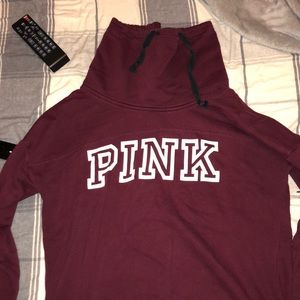 PINK cowl neck sweatshirt